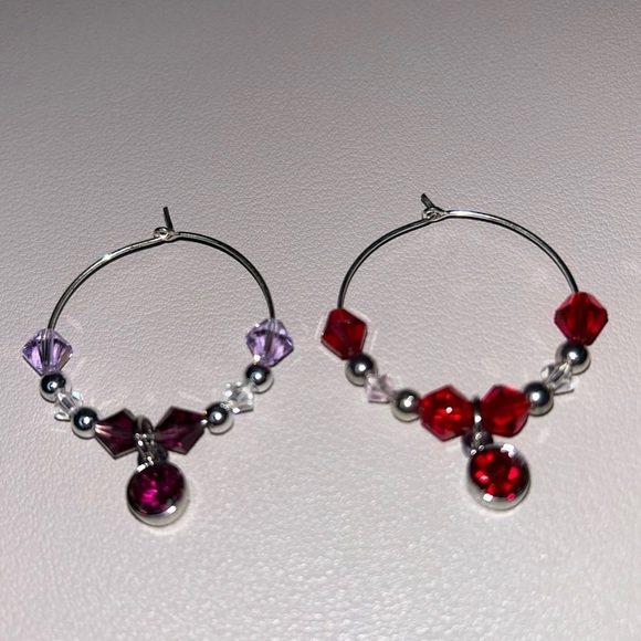 Handmade Gem Wine Charms - Picture 2 of 2